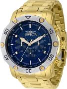 Invicta Herreklokke 38444 Pro Diver Blå/Gulltonet stål Ø50 mm