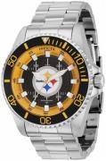 Invicta Herreklokke 36951 Nfl Sort/Stål Ø47 mm