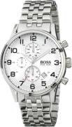 Hugo Boss Herreklokke 1512445 Aeroliner Sølvfarget/Stål Ø44 mm