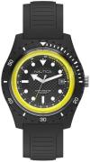 Nautica Herreklokke NAPIBZ001 Sort/Gummi Ø46 mm