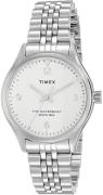 Timex Dameklokke TW2R69400 The Waterbury Hvit/Stål Ø34 mm