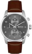 Hugo Boss Herreklokke 1513787 Grå/Lær Ø44 mm