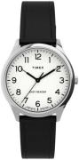 Timex Dameklokke TW2U21700 Easy Reader Hvit/Lær Ø32 mm