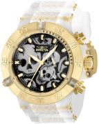 Invicta Herreklokke 37328 Subaqua Sort/Gulltonet stål Ø50 mm