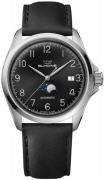 Glycine Herreklokke GL0386 Combat Classic Sort/Lær Ø40 mm