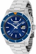 Invicta Herreklokke 36781 Pro Diver Blå/Stål Ø44 mm