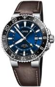 Oris Herreklokke 01 798 7754 4135-07 5 24 10EB Diving Blå/Lær