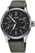 Oris Herreklokke 01 114 7746 4164-Set 5 22 14FC Aviation Sort/Lær