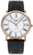 Longines Herreklokke L4.778.8.11.0 Grande Classique Hvit/Lær Ø34.5