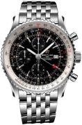 Breitling Herreklokke A24322121B2A1 Navitimer Gmt Sort/Stål Ø46 mm