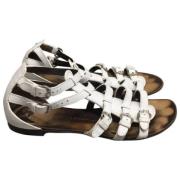 Pre-owned Giuseppe Zanotti-sandaler i hvitt skinn