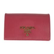 Pre-owned Rosa Prada-lommebok i skinn