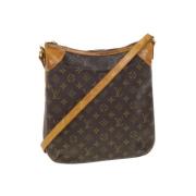 Pre-owned Brunt lerret Louis Vuitton Musette Salsa