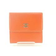 Pre-owned Oransje skinn Chanel lommebok