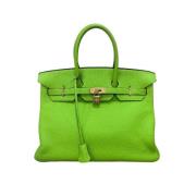 Pre-owned Hermès Birkin i grønt skinn