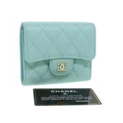 Pre-owned Blå lerret Chanel lommebok