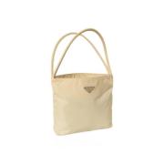 Pre-owned Beige lerret Prada stoff