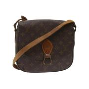 Pre-owned Brunt lerret Louis Vuitton Saint Cloud