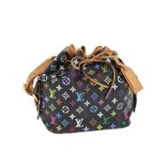 Pre-owned Svart lerret Louis Vuitton Petit Noe