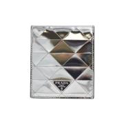 Pre-owned Sølv Leather Prada lommebok