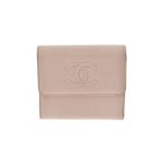 Pre-owned Beige Leather Chanel lommebok