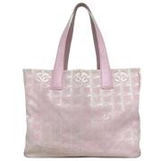 Pre-owned Rosa stoff Chanel Tote