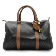 Pre-owned Brunt lerret Dior reiseveske