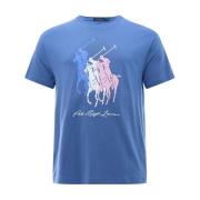 Blå Polo Ralph Lauren Sscnclsm1-Short Sleeve-T-Shirt T-Shirt