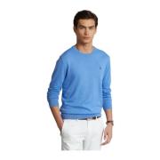 Blå Polo Ralph Lauren Cotton-Cashmere Crewneck Sweater Genser