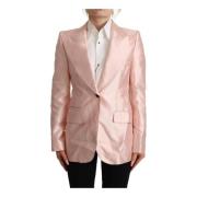 Rosa Sateng Blazer Kåpe Jakke