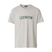 Lt Grey Lexington Mac Casual Print Tee T-Shirt