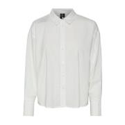 Off-White Vero Moda Melia Ls Shirt Skjorte