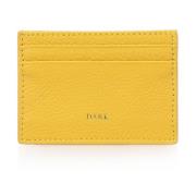 Leather Card Holder Yellow