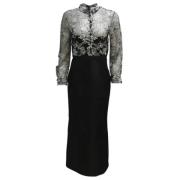 Pre-owned Svart polyester Carolina Herrera kjole