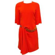 Pre-owned Oransje stoff Stella McCartney kjole