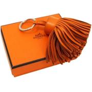 Pre-owned Oransje Hermès nøkkelring i skinn