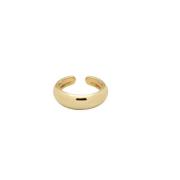 Gull Tom Wood Smykker Ear Cuff Thick Gold Acc