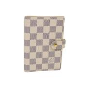 Beige Lerret Agenda Damier Azur