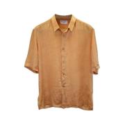 Pre-owned Oransje silke Saint Laurent skjorte