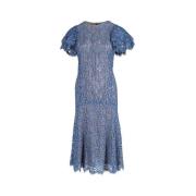Pre-owned Blue Cotton Michael Kors kjole