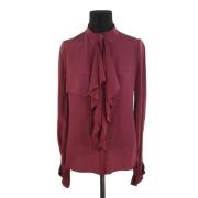 Pre-owned Burgunder Silke Mugler Top