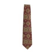 Pre-owned Rødt Armani-slips i rød silke