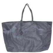 Vintage Blå Lerret Tote Bag