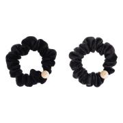 Velvet Mini Scrunchie Svart