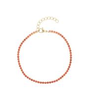 Tennis Chain Bracelet 2 MM Orange