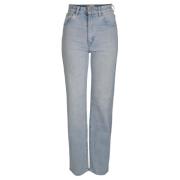 Blå A-Brand Jeans A-Brand High Straight Gina Bukse