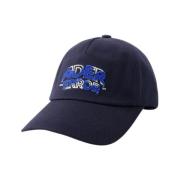 Blå Bomull Baseball Cap