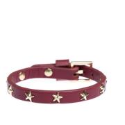 Leather Star Stud Bracelet Mini OX RED
