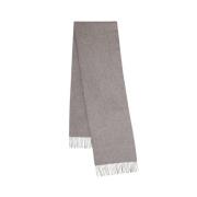 Lysegrå Mulberry Small Solid Wool Scarf
