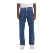 Blå M9Z1 Straight Fit Jeans